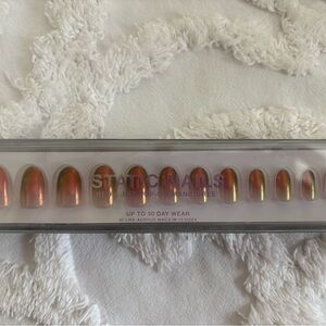 STATIC NAILS Iridescent Copper Press-On Nails Nude Illusion New